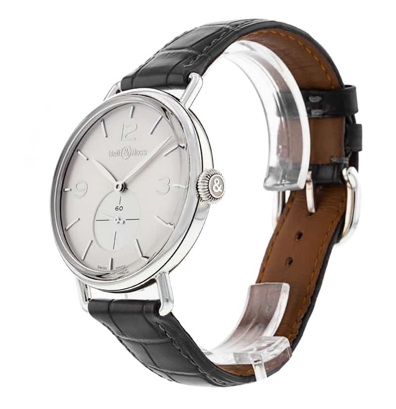 Bell and Ross Vintage WW1 BRWW1-ME-AG-SI/SCR